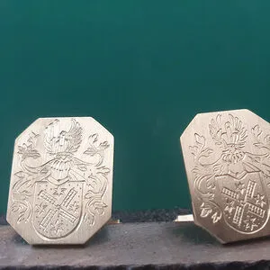 Set zilveren manchetknopen